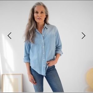 AYR denim chambray shirt.
